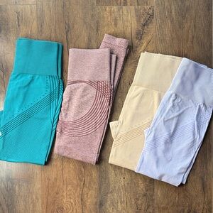 Women's Colorful Leggings Trio